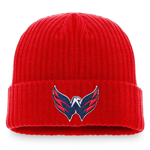 Capitals Mens Official Logo Cuffed Knit-Red